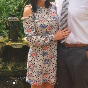 Floral Cold Shoulder Dress